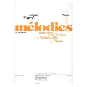 Faure - Melodies Vol.1