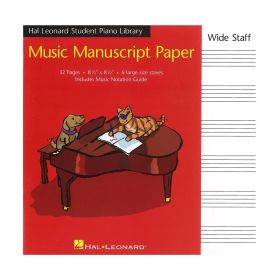 Hal Leonard Student Piano Library - Music Manuscript Paper Wide Staff